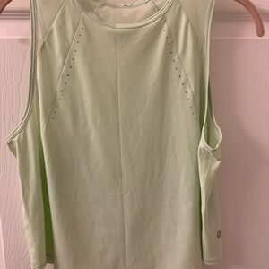 Lululemon Cropped Mint Green Tank Top